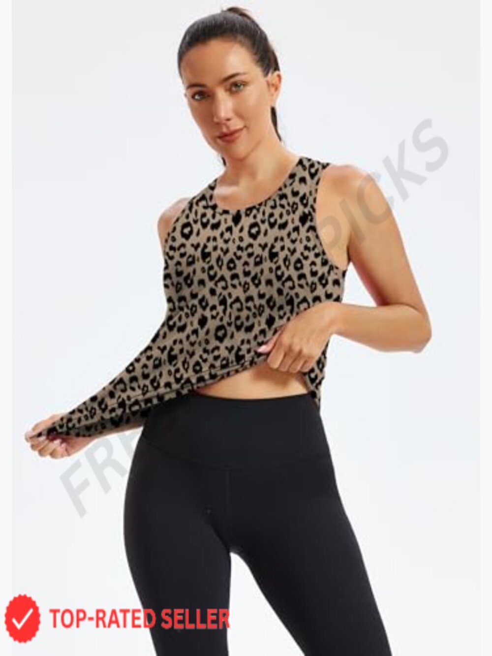 Loose Fit Sleeveless Tank Top for Yoga Running Gym Workout Athletic - Picture 4 of 7